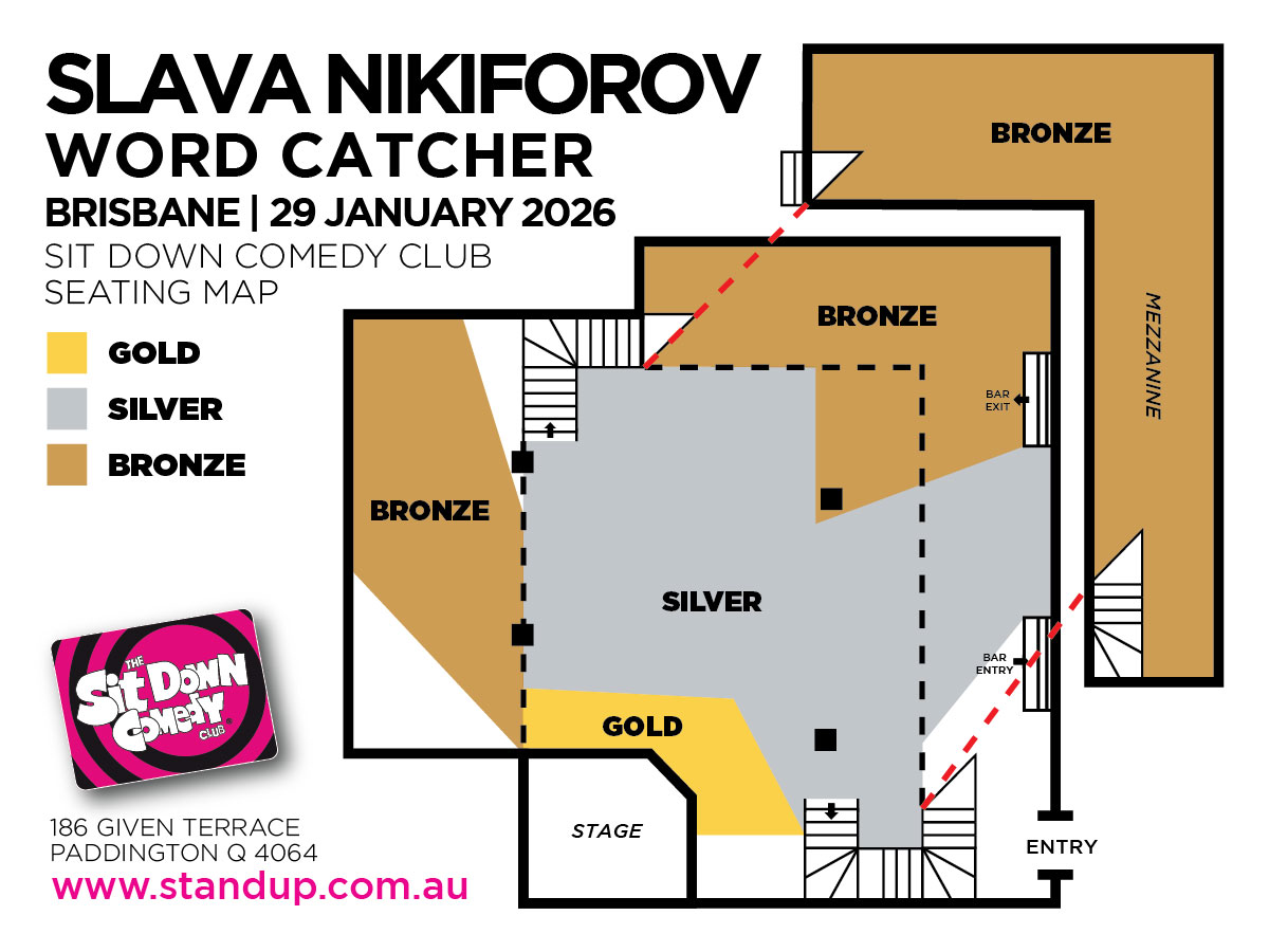 Slava Nikiforov: Word Catcher | Brisbane Seating Map