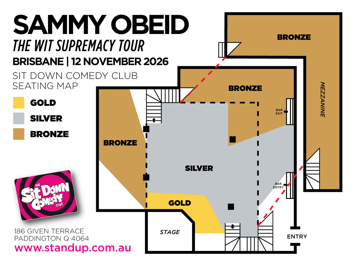 Kanan Gill Live | Brisbane Seating Map